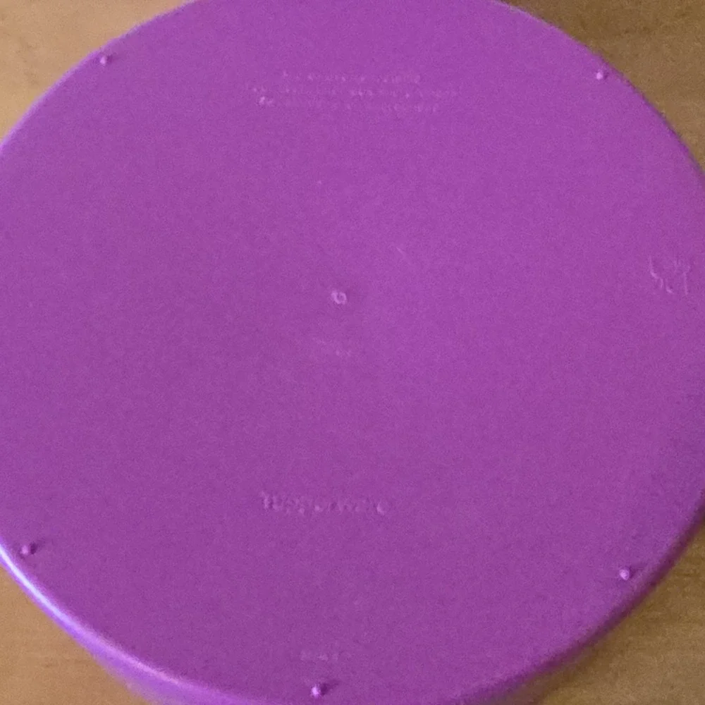 Tupperware 3 Piece Microwave‎ Steamer Cooker Strainer & Lid Purple Kitchen Vtg
